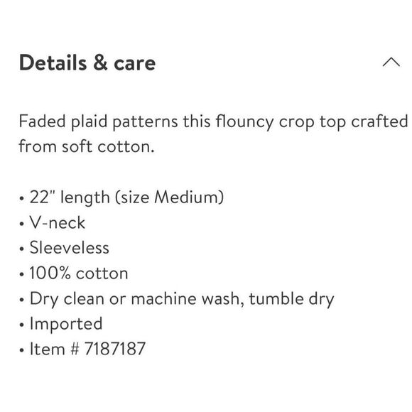 Free People | Plaid Cotton Tank Top - Picture 8 of 8